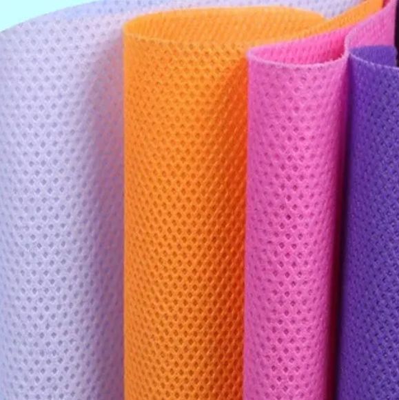 Henghua10-250gsm color cross factory price polypropylene spunbond nonwovens OEM