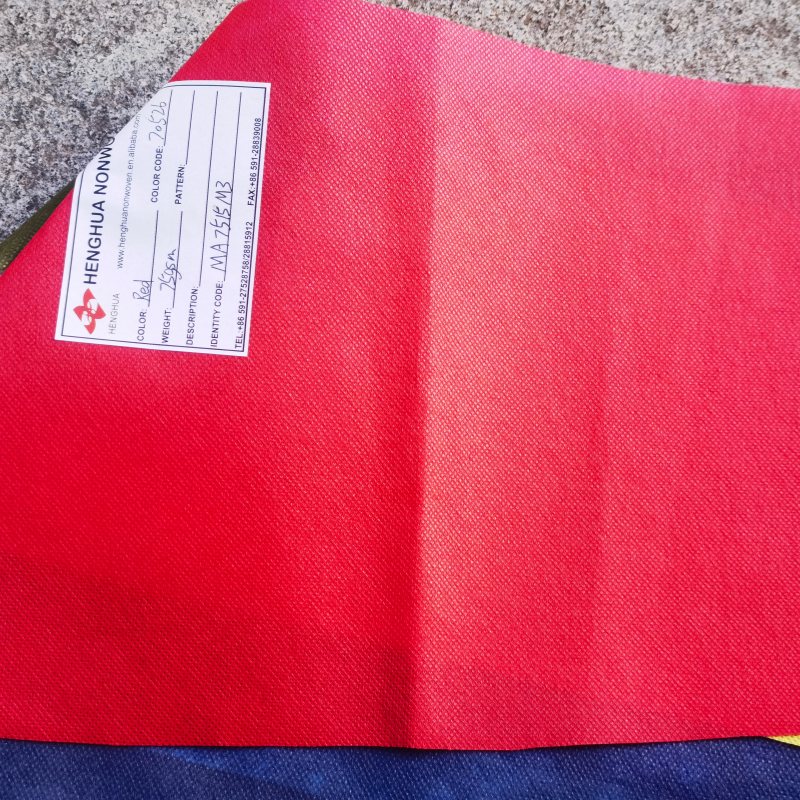 red nonwoven fabric