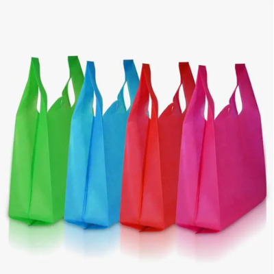 Henghua персонализированная многоразовая экологически чистая ткань полипропиленовая нетканая футболка, нетканый пакет-майка для продуктов из полипропилена